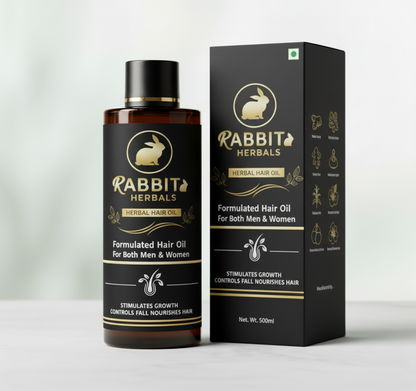 Rabbit Herbal Hair Oil – 100% Stronger, Healthier Growth